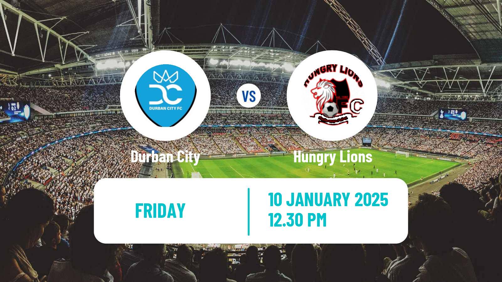 Soccer South African First Division Durban City - Hungry Lions