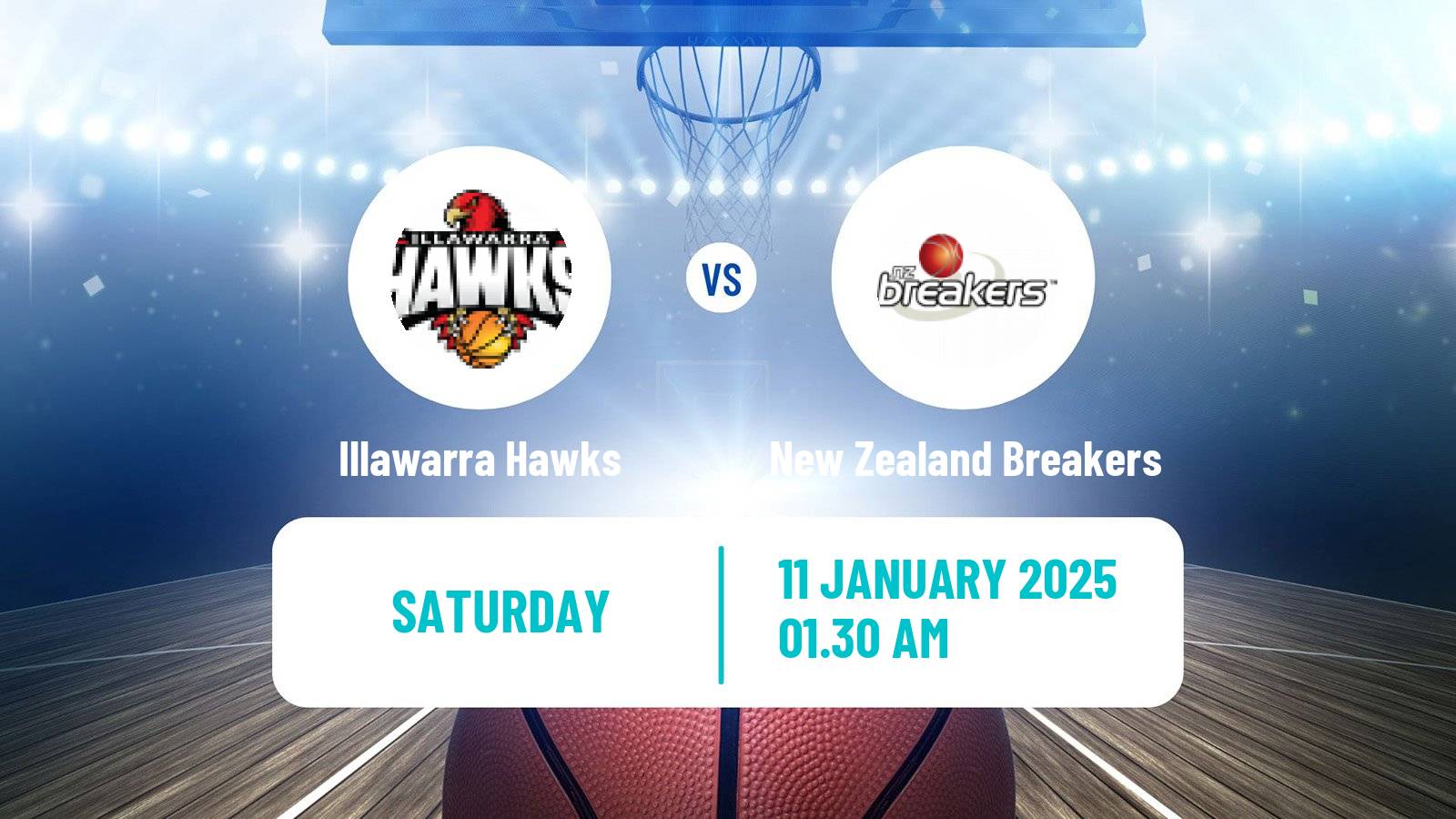 Basketball Australian NBL Illawarra Hawks - New Zealand Breakers