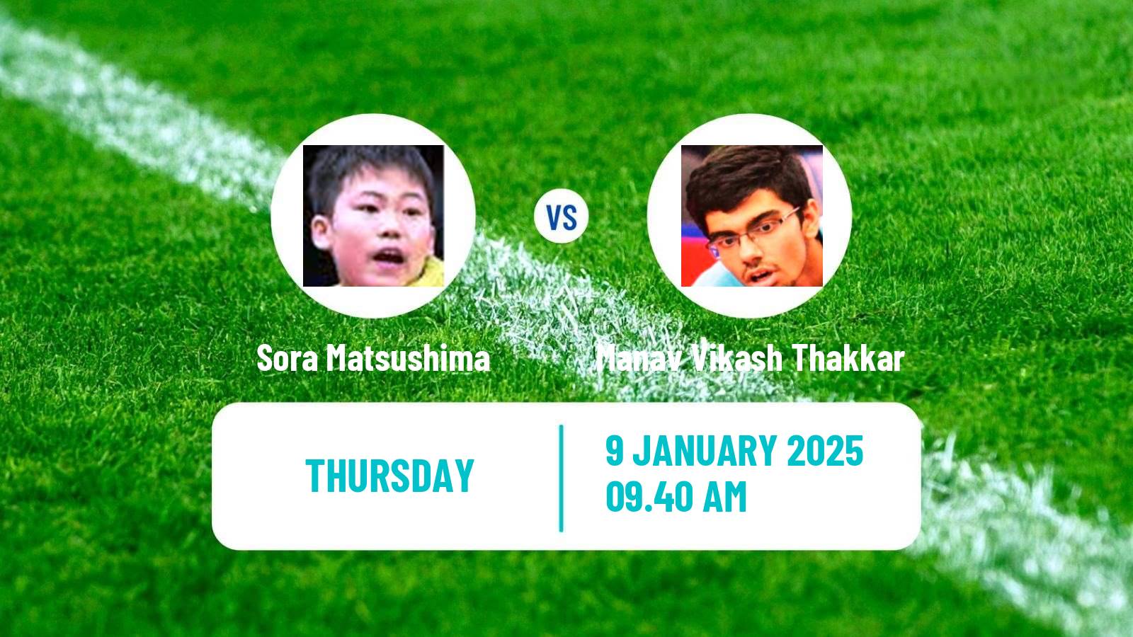 Table tennis Wtt Star Contender Doha Men Sora Matsushima - Manav Vikash Thakkar