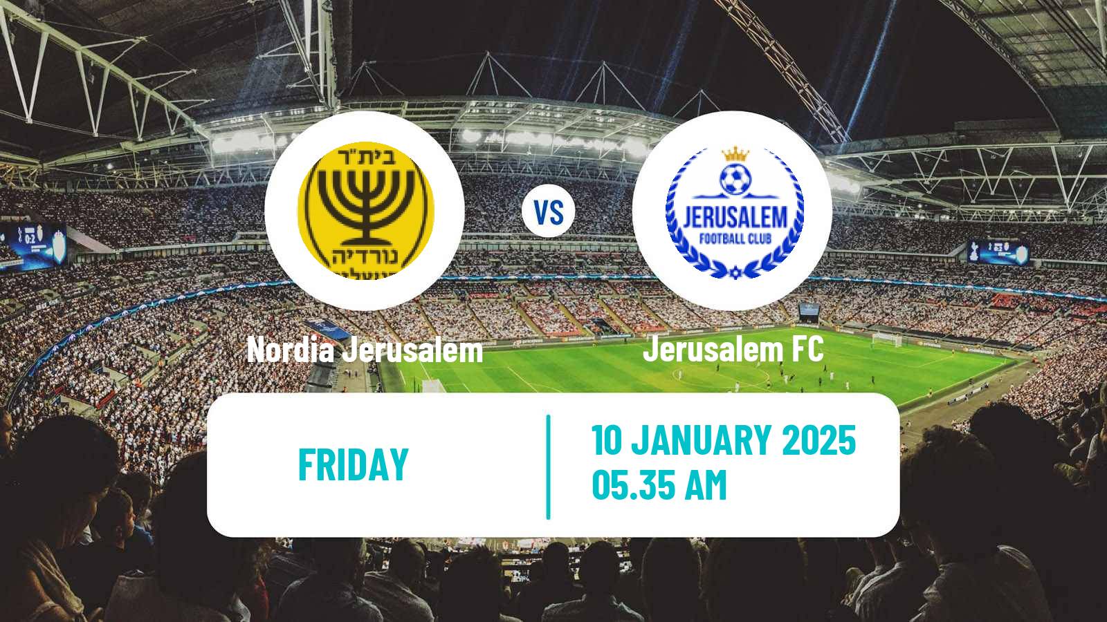 Soccer Israeli Liga Alef South Nordia Jerusalem - Jerusalem FC