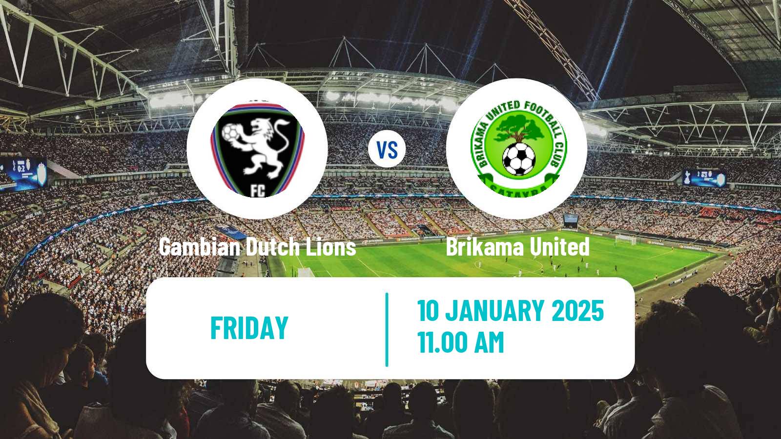 Soccer Gambian GFA League Gambian Dutch Lions - Brikama United