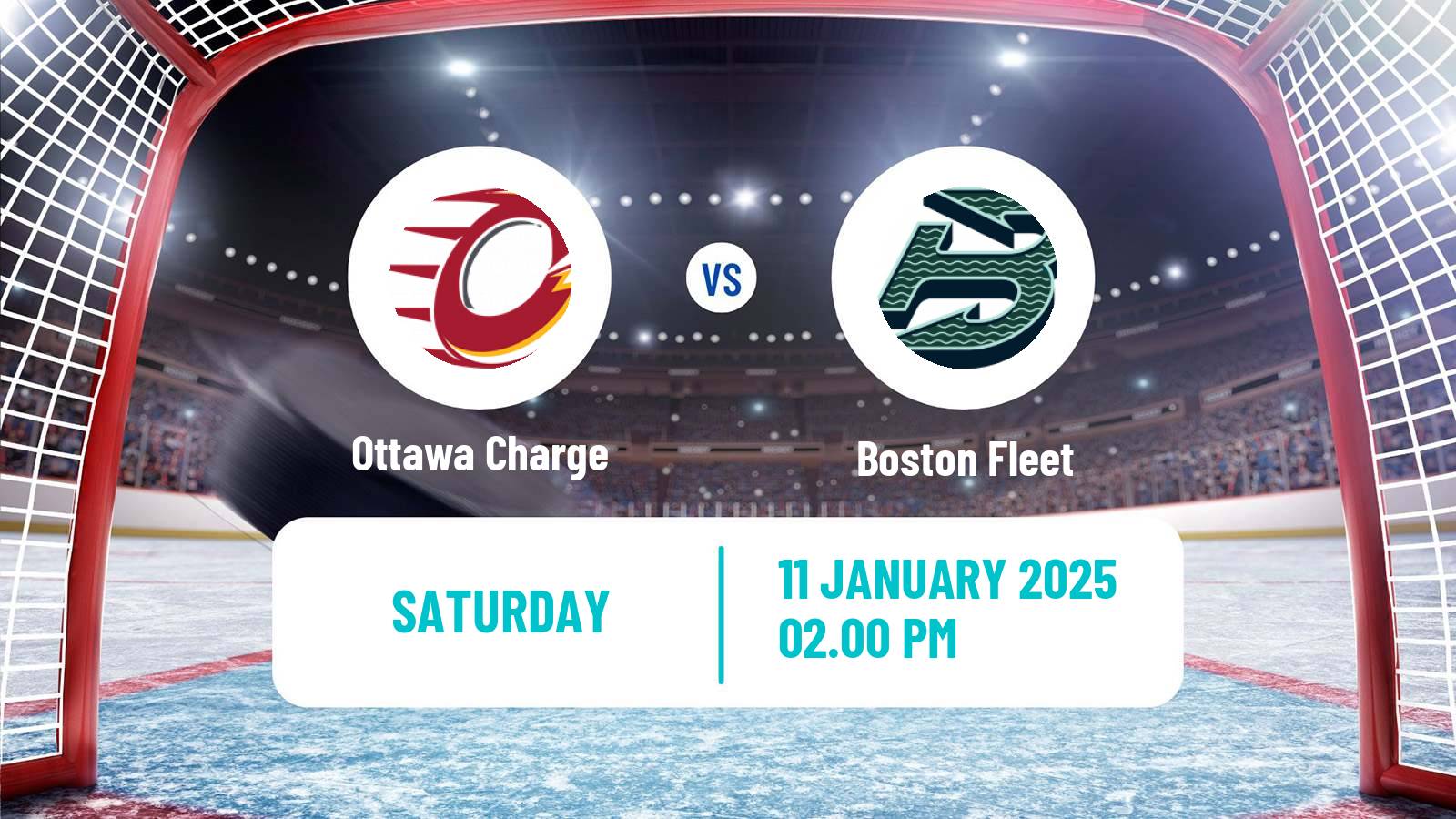 Hockey PWHL Women Ottawa Charge - Boston Fleet