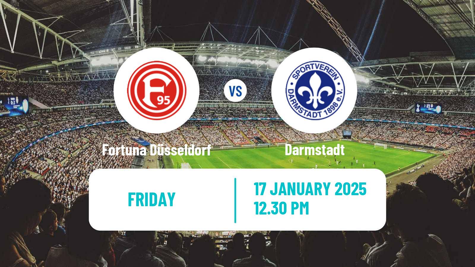 Soccer German 2 Bundesliga Fortuna Düsseldorf - Darmstadt