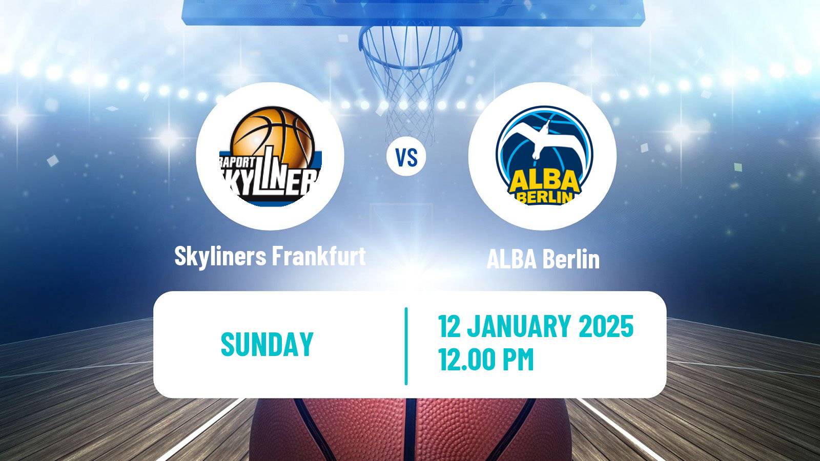 Basketball German BBL Skyliners Frankfurt - ALBA Berlin