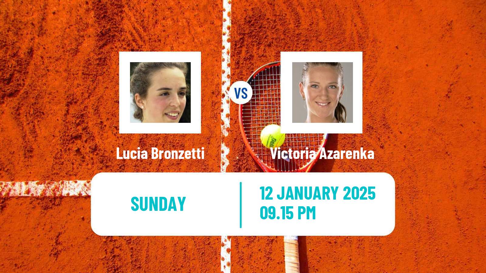 Tennis WTA Australian Open Lucia Bronzetti - Victoria Azarenka