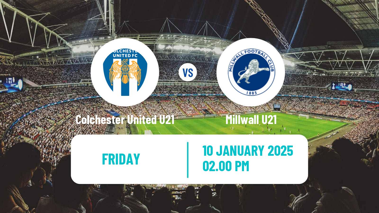 Soccer English Professional Development League Colchester United U21 - Millwall U21