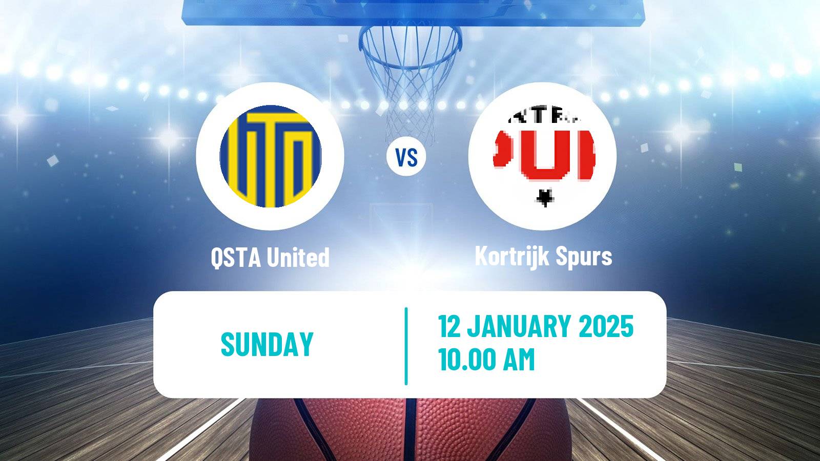 Basketball BNXT League QSTA United - Kortrijk Spurs