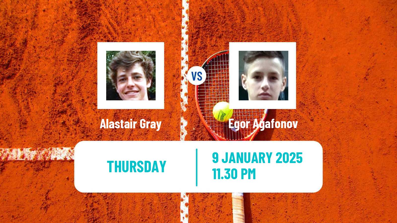 Tennis ITF M25 Bhopal Men Alastair Gray - Egor Agafonov