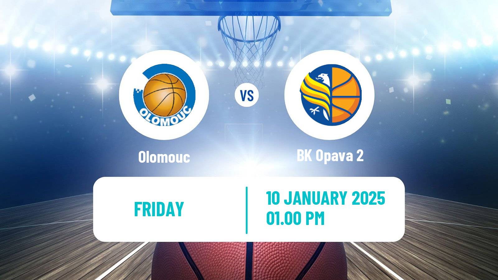 Basketball Czech 1 Liga Basketball Olomouc - Opava 2