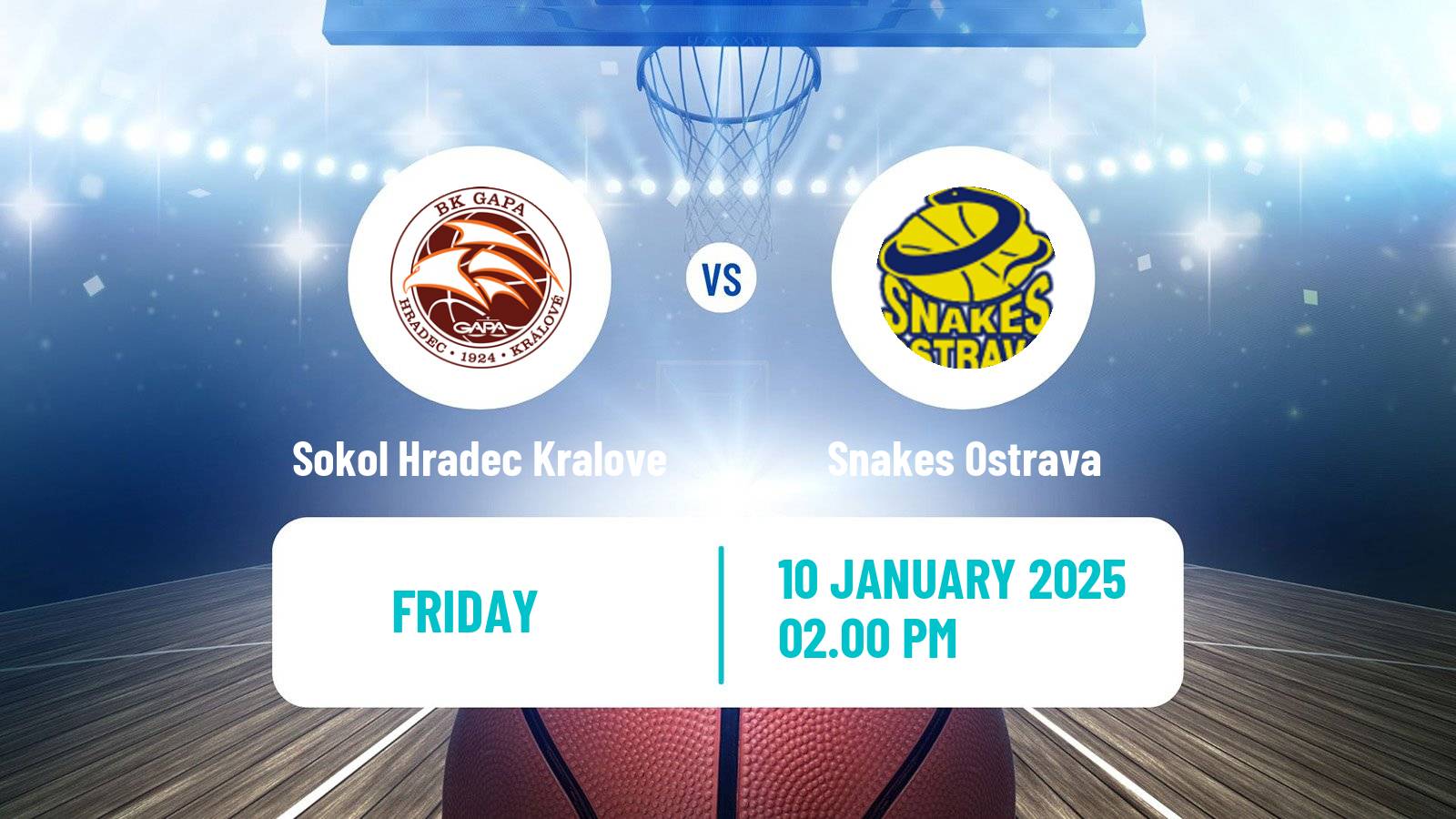 Basketball Czech 1 Liga Basketball Sokol Hradec Kralove - Snakes Ostrava