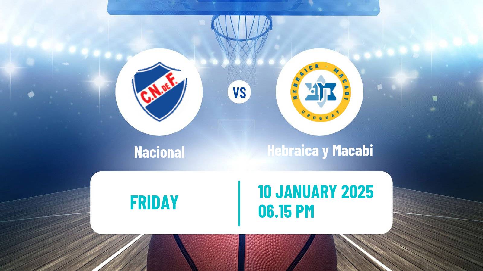 Basketball Uruguayan Liga Basketball Nacional - Hebraica y Macabi