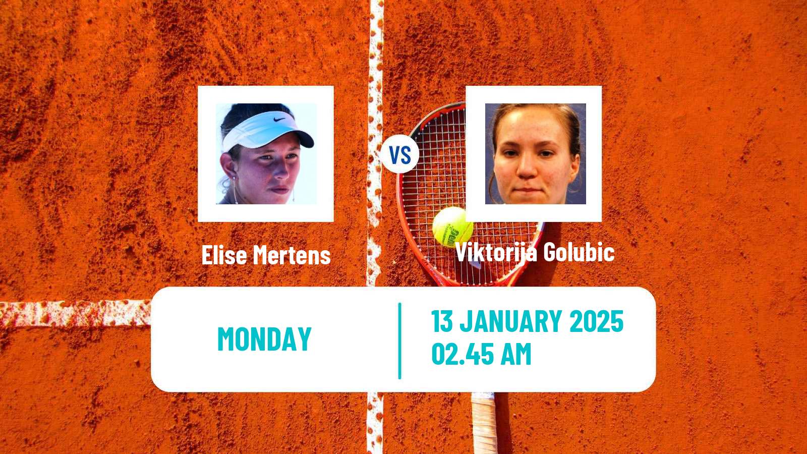 Tennis WTA Australian Open Elise Mertens - Viktorija Golubic