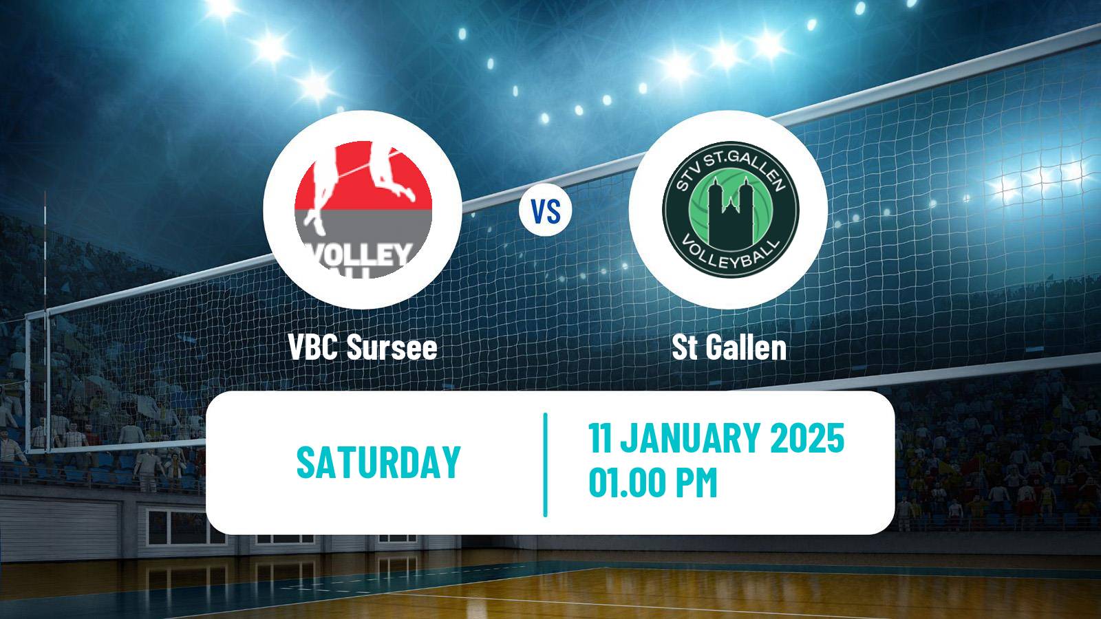 Volleyball Swiss NLA Volleyball Sursee - St Gallen