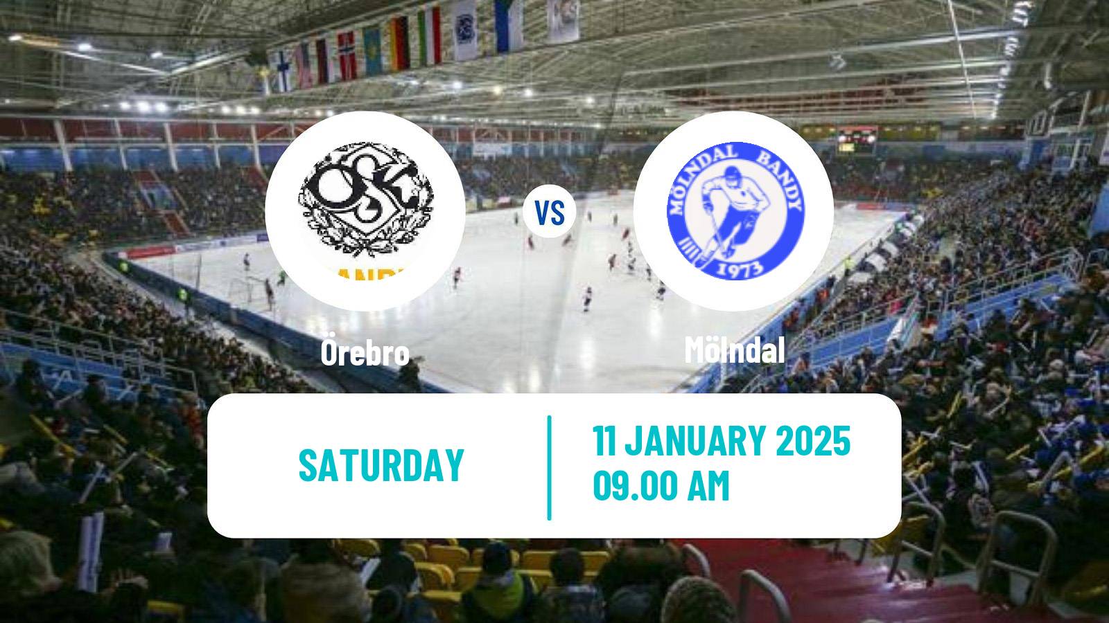 Bandy Swedish Allsvenskan Bandy Örebro - Mölndal