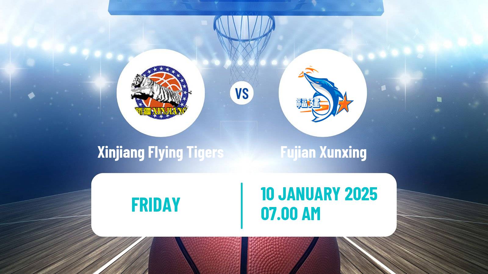 Basketball CBA Xinjiang Flying Tigers - Fujian Xunxing