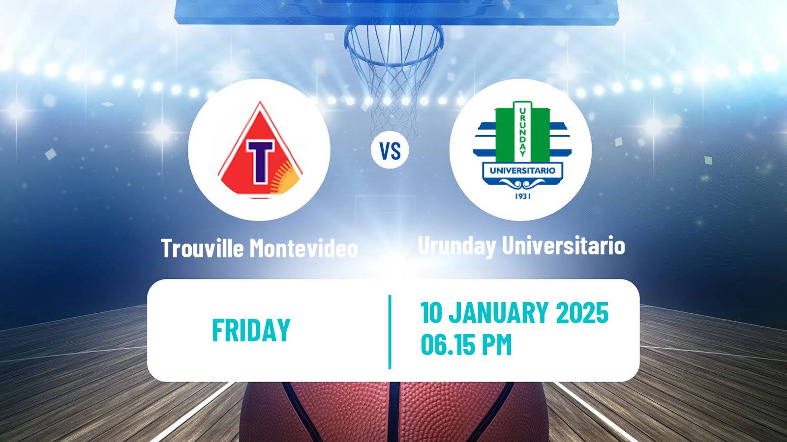 Basketball Uruguayan Liga Basketball Trouville Montevideo - Urunday Universitario