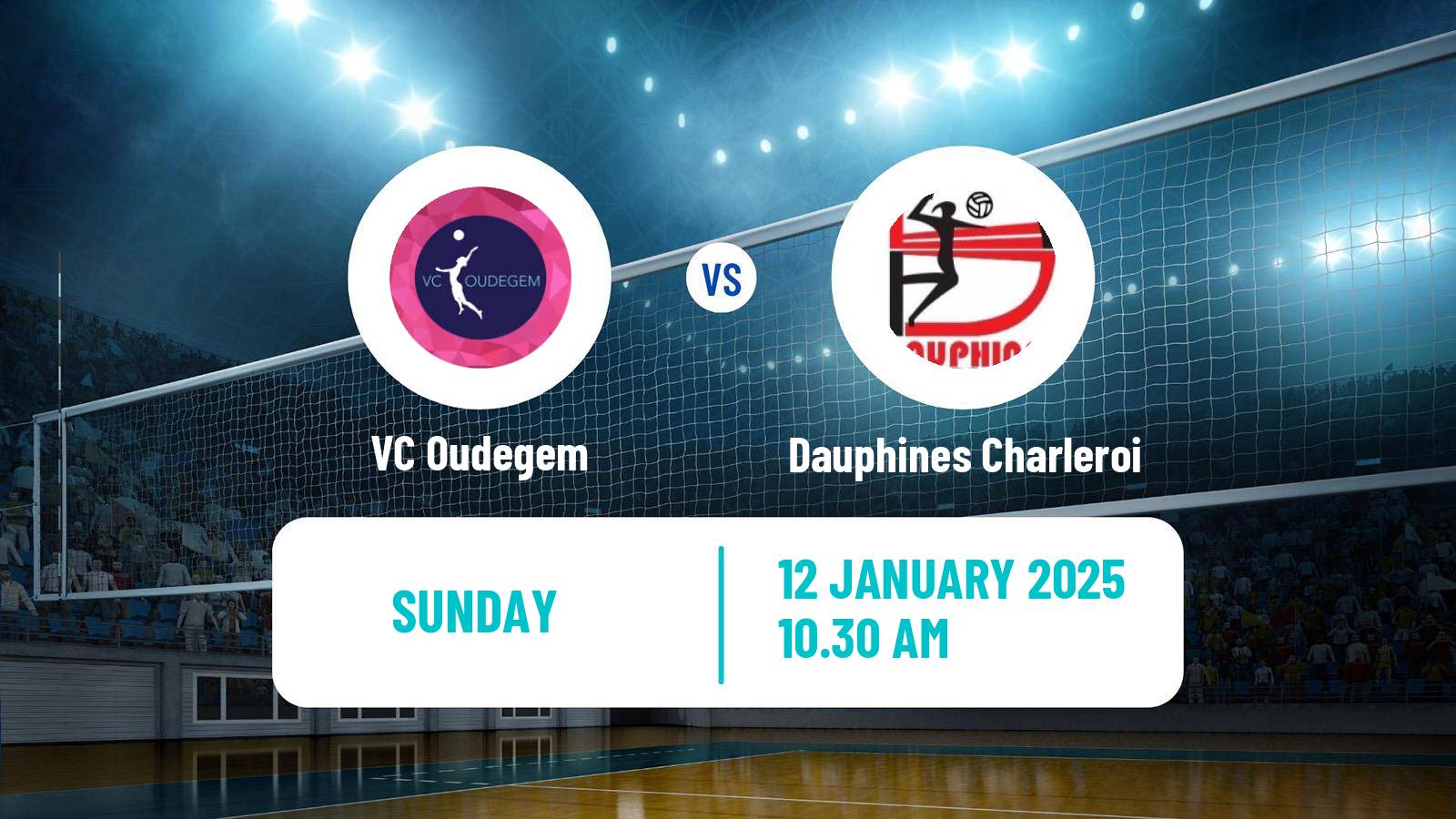 Volleyball Belgian Liga A Volleyball Women Oudegem - Dauphines Charleroi