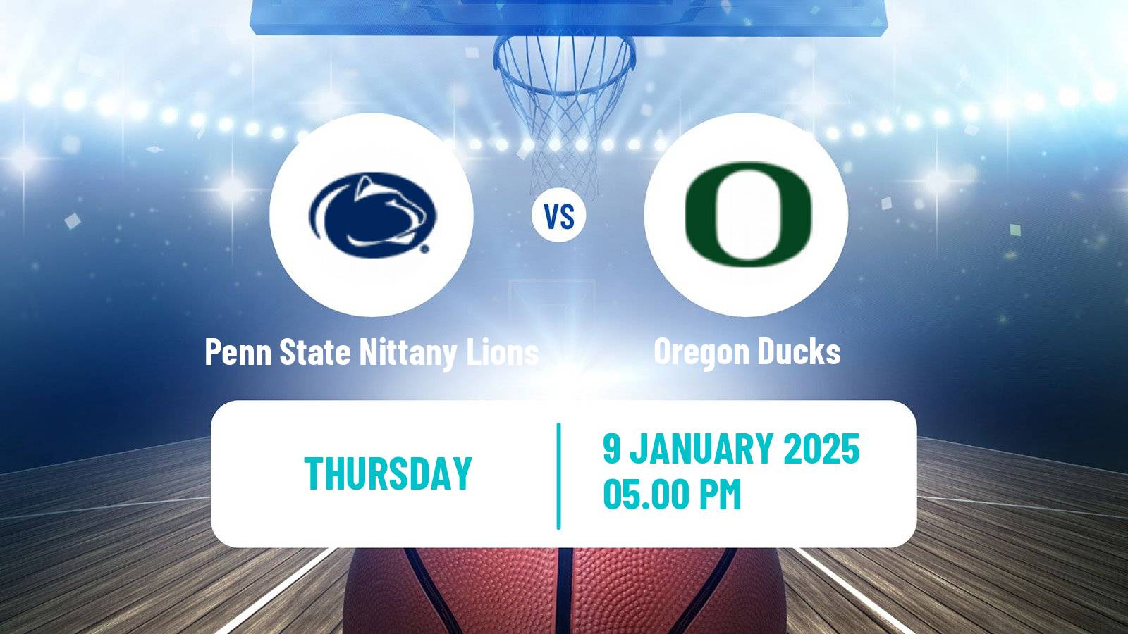 Basketball NCAA College Basketball Women Penn State Nittany Lions - Oregon Ducks