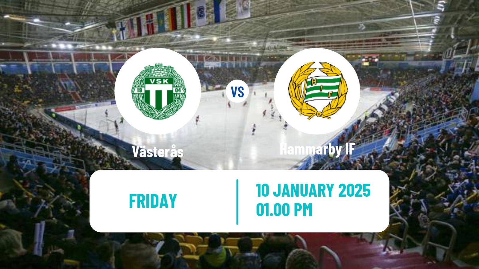 Bandy Swedish Elitserien Bandy Västerås - Hammarby IF