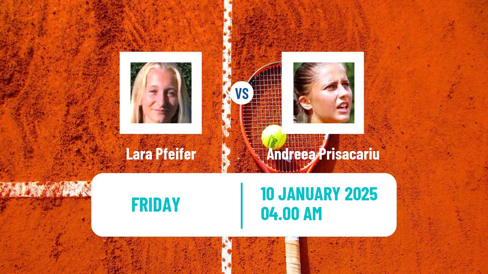 Tennis ITF W15 Monastir Women Lara Pfeifer - Andreea Prisacariu