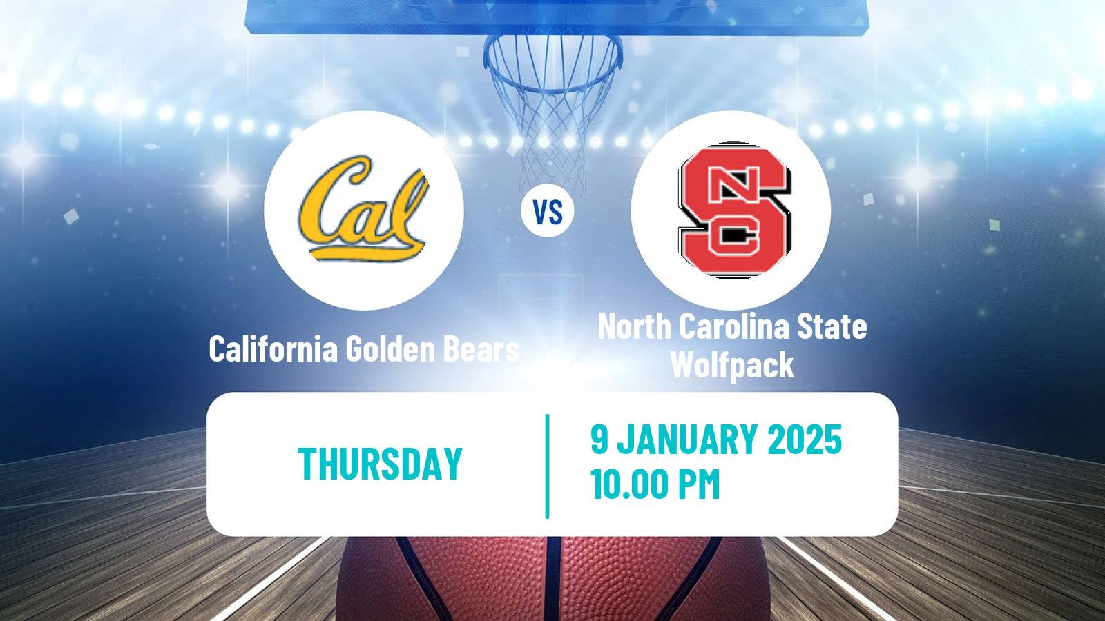 Basketball NCAA College Basketball Women California Golden Bears - North Carolina State Wolfpack