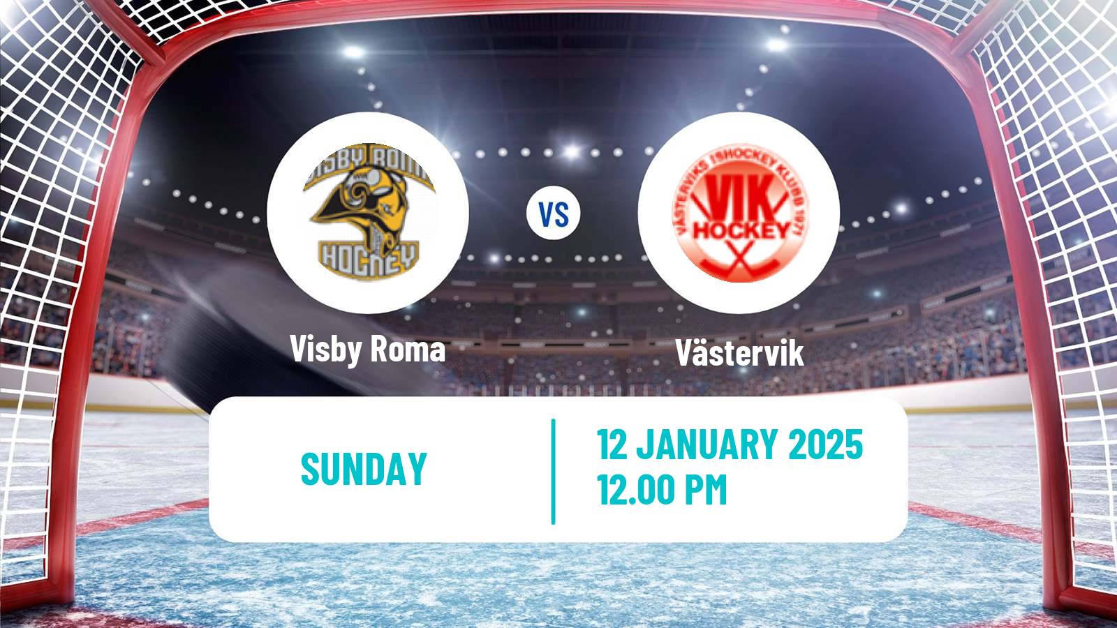 Hockey Swedish Hockey AllEttan Södra Visby Roma - Västervik