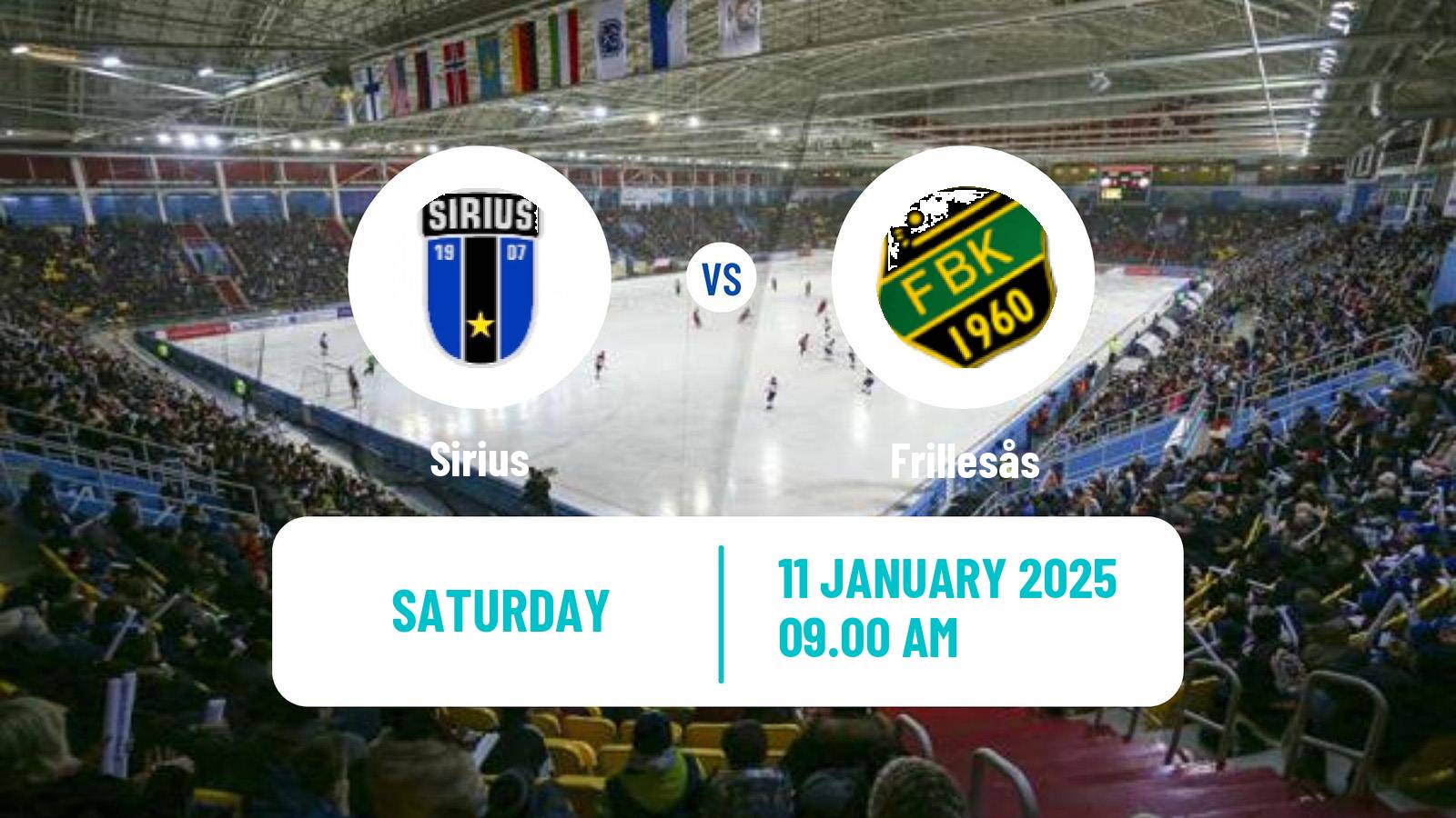 Bandy Swedish Elitserien Bandy Sirius - Frillesås