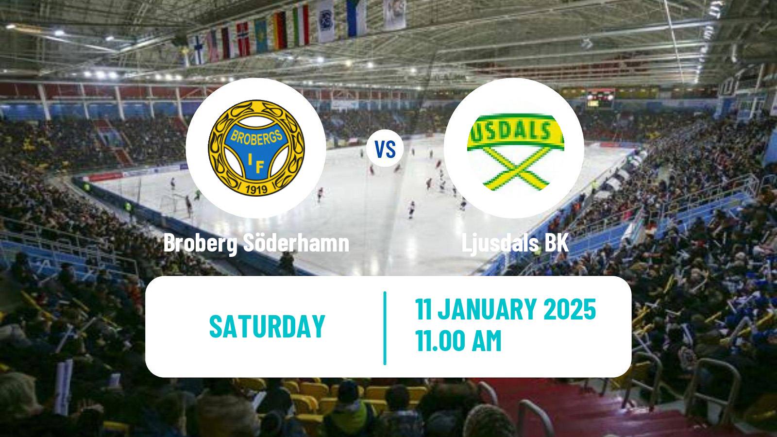 Bandy Swedish Elitserien Bandy Broberg Söderhamn - Ljusdal