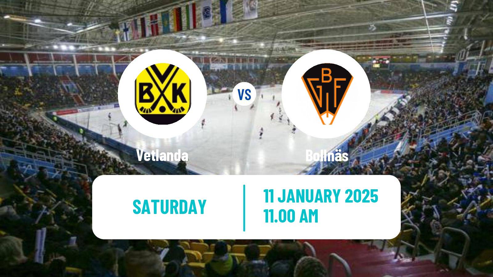 Bandy Swedish Elitserien Bandy Vetlanda - Bollnäs