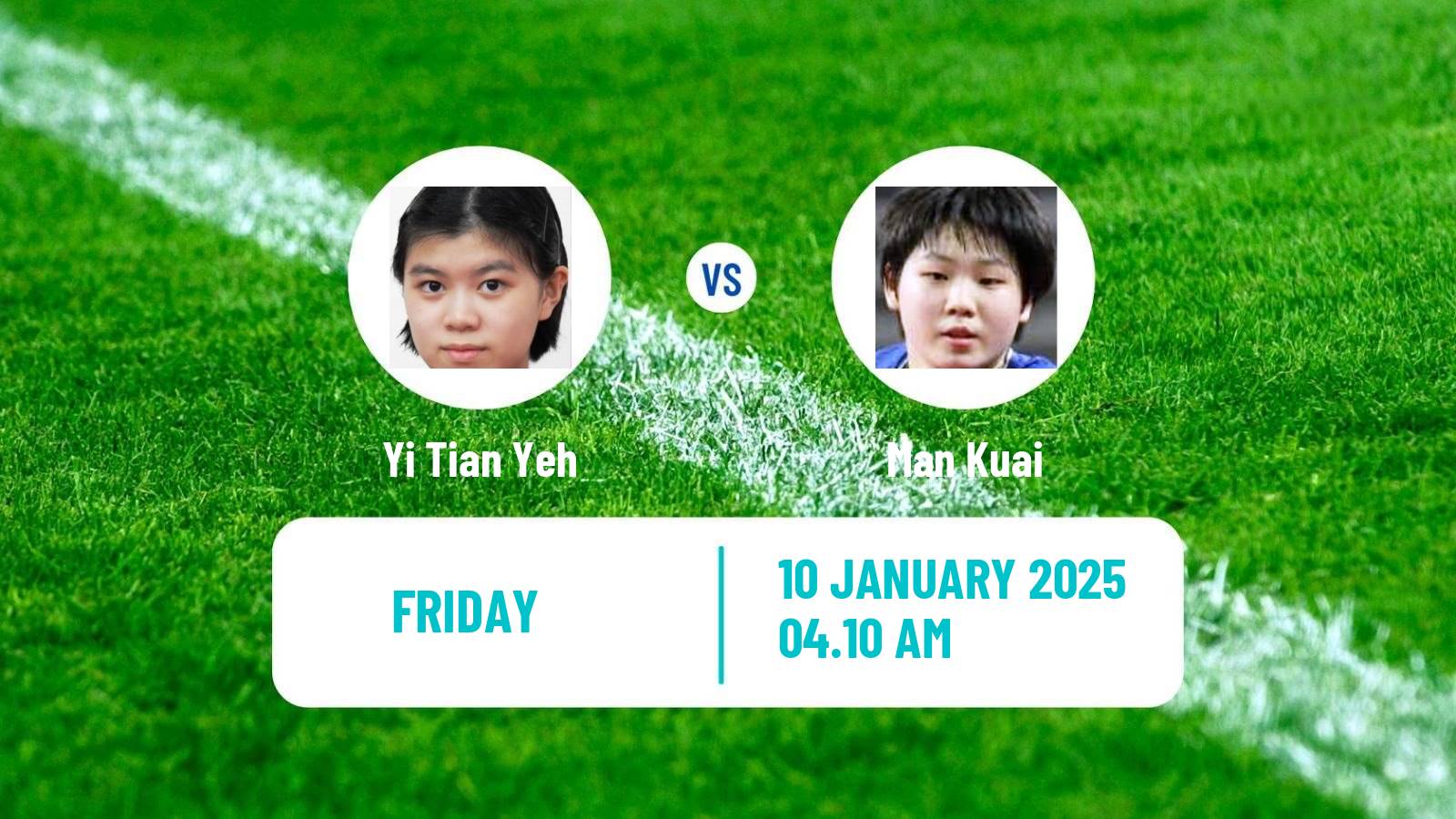 Table tennis Wtt Star Contender Doha Women Yi Tian Yeh - Man Kuai