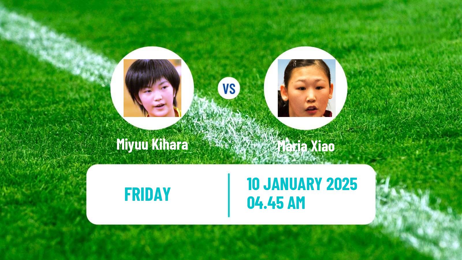 Table tennis Wtt Star Contender Doha Women Miyuu Kihara - Maria Xiao