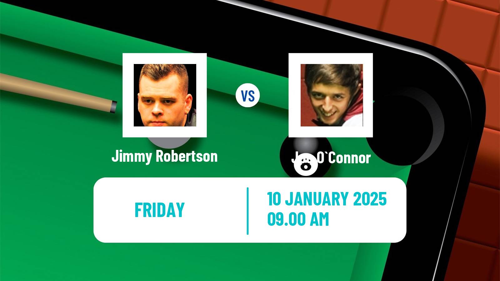 Snooker Championship League Jimmy Robertson - Joe O`Connor