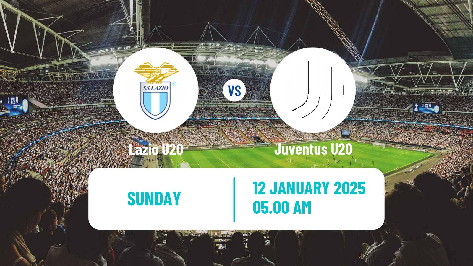 Soccer Italian Primavera 1 Lazio U20 - Juventus U20