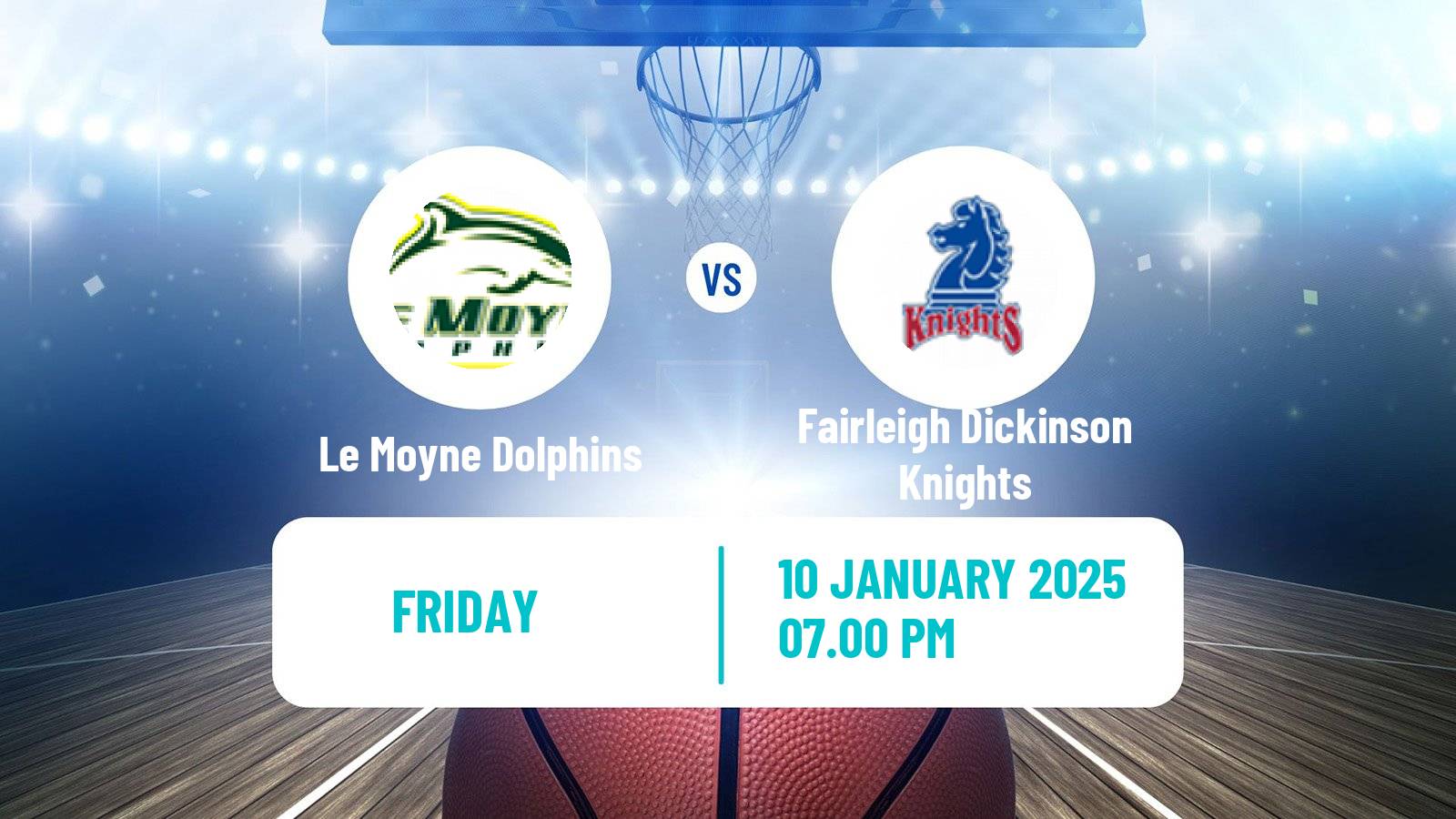 Basketball NCAA College Basketball Le Moyne Dolphins - Fairleigh Dickinson Knights