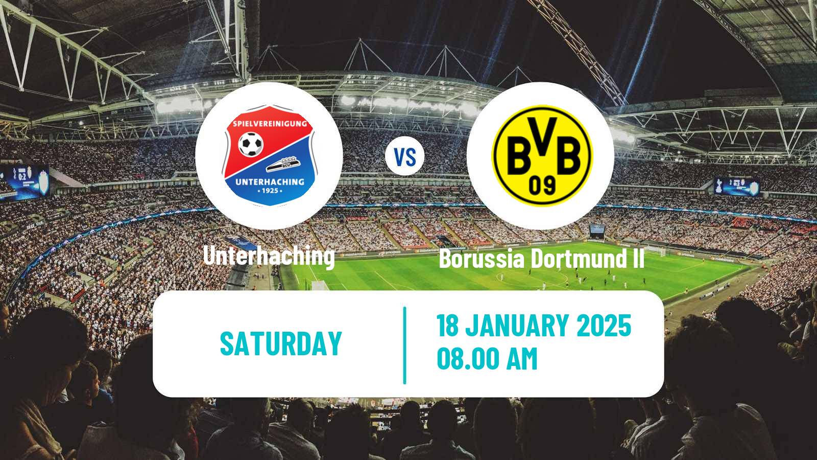 Soccer German 3 Bundesliga Unterhaching - Borussia Dortmund II