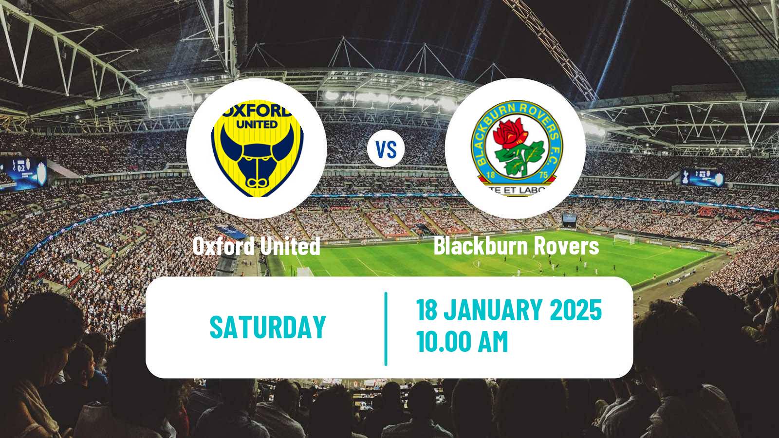 Soccer English League Championship Oxford United - Blackburn Rovers