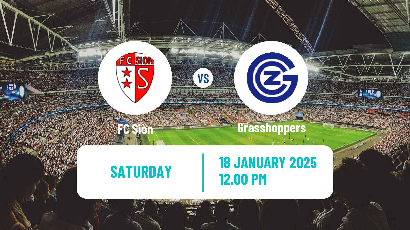 Soccer Swiss Super League Sion - Grasshoppers