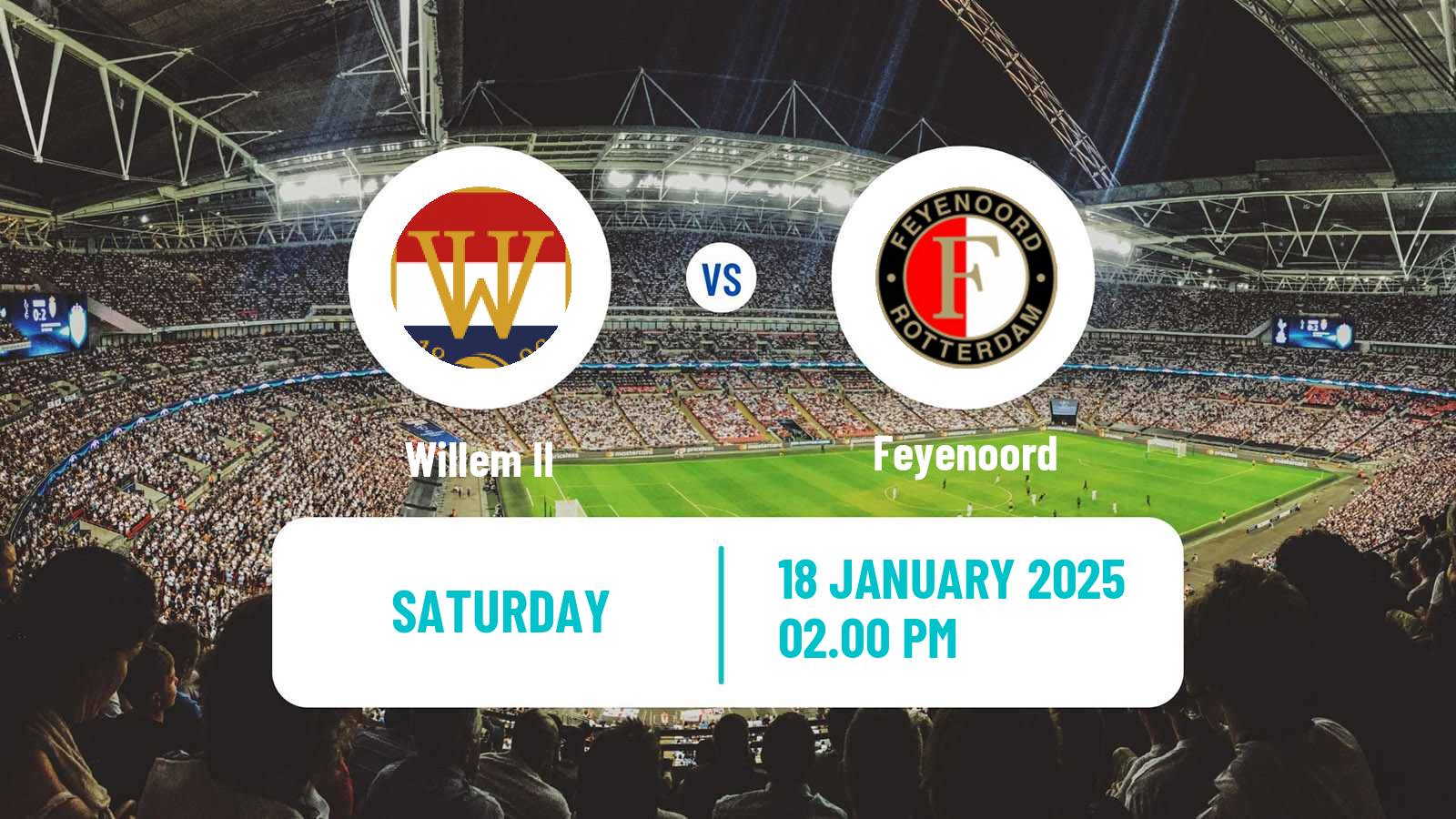 Soccer Dutch Eredivisie Willem II - Feyenoord