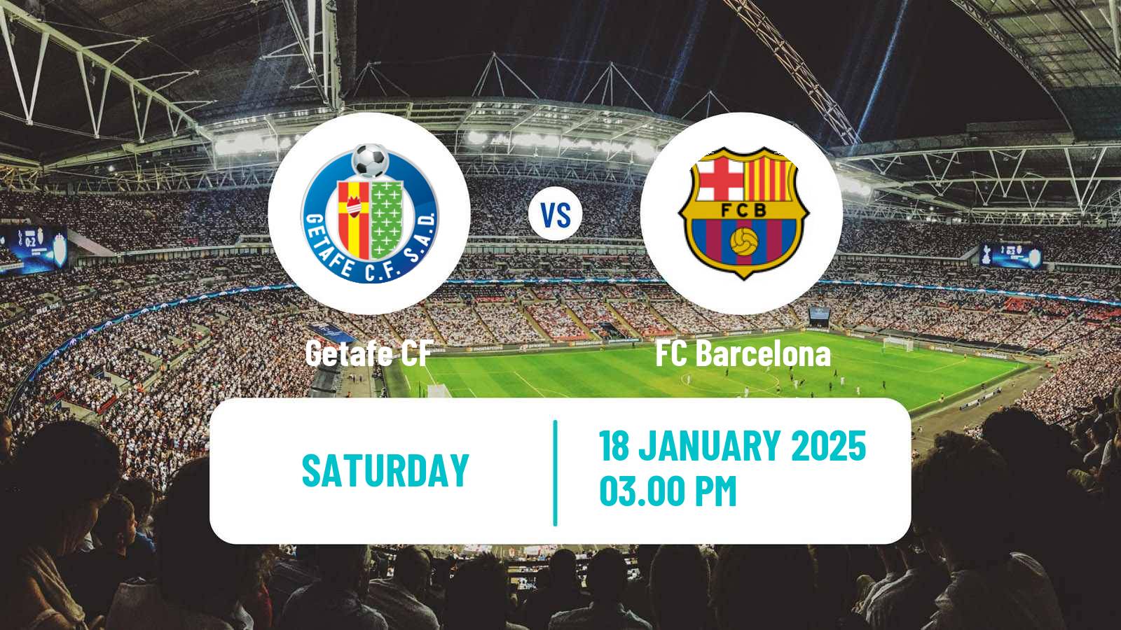 Soccer Spanish LaLiga Getafe - Barcelona