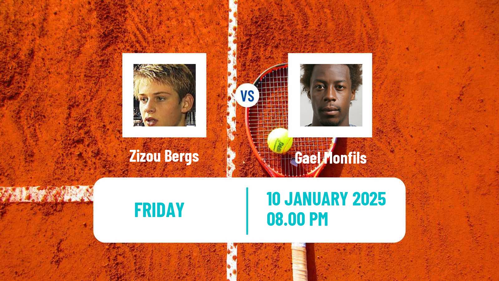 Tennis ATP Auckland Zizou Bergs - Gael Monfils