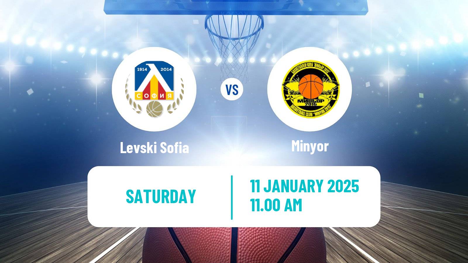 Basketball Bulgarian NBL Levski Sofia - Minyor