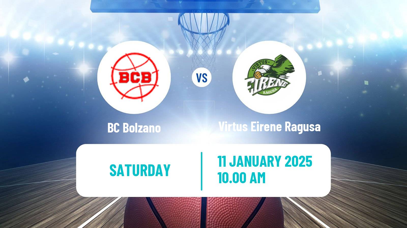 Basketball Serie A2 Basketball Women Group B BC Bolzano - Virtus Eirene Ragusa