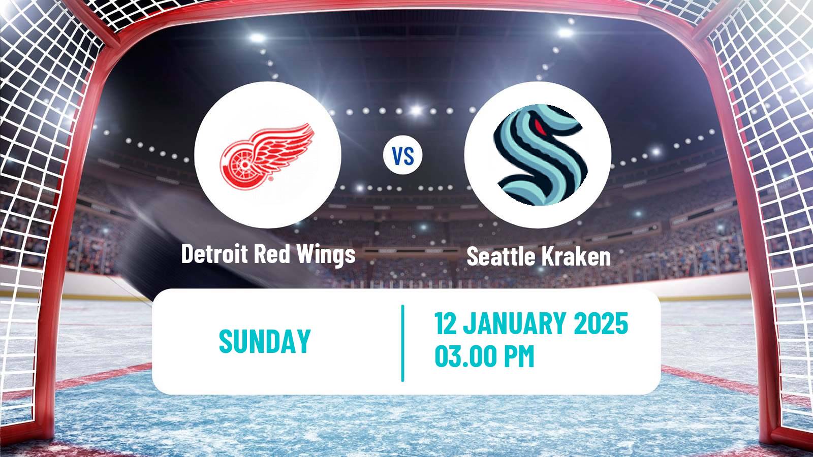 Hockey NHL Detroit Red Wings - Seattle Kraken