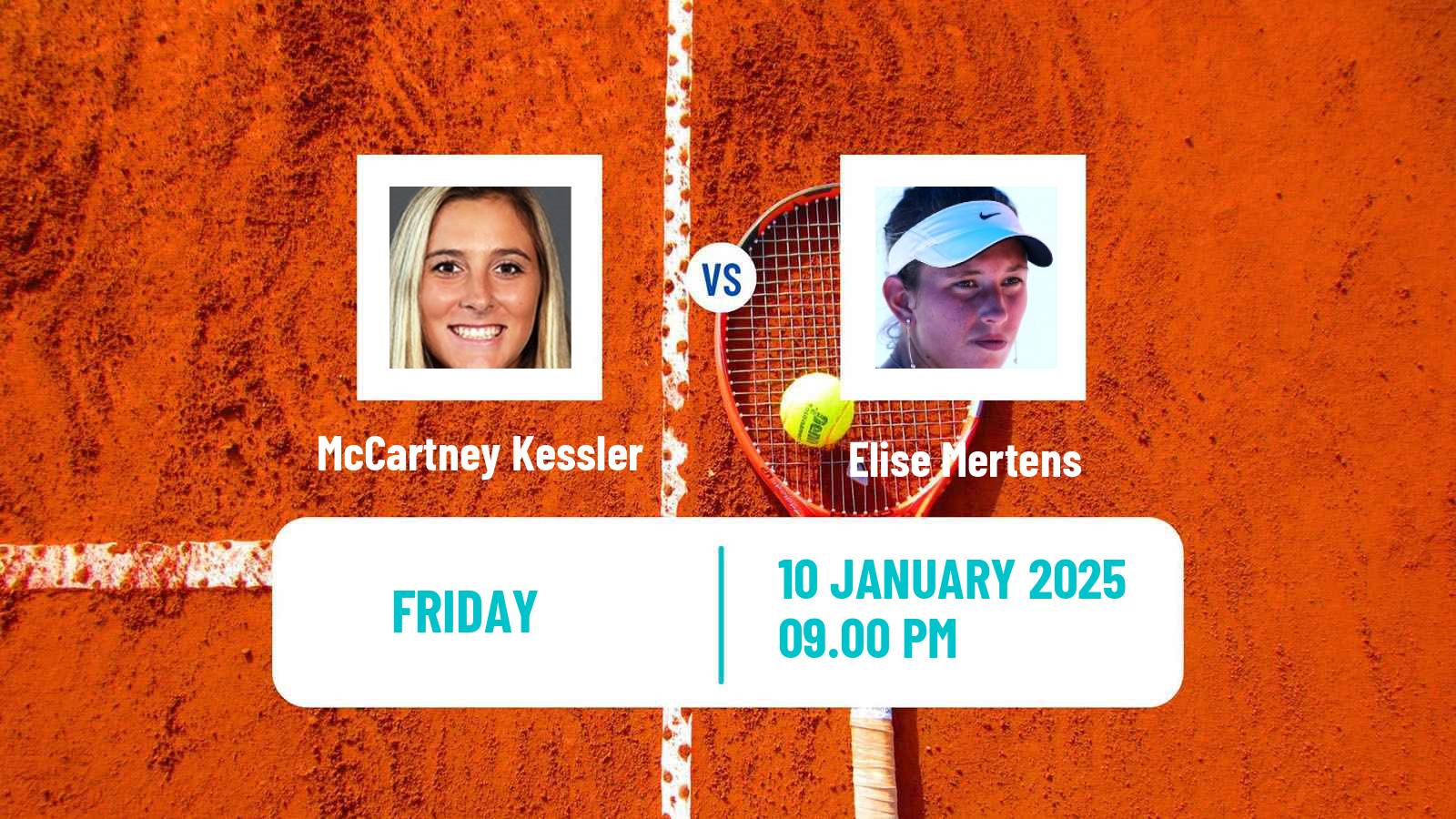 Tennis WTA Hobart McCartney Kessler - Elise Mertens