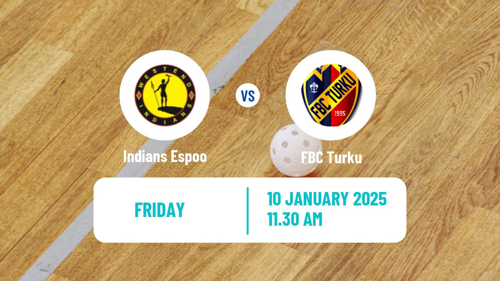 Floorball Finnish F-Liiga Indians Espoo - Turku