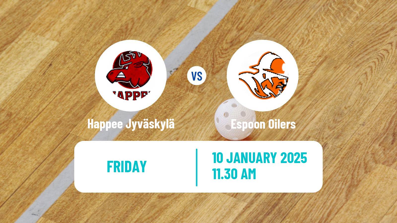 Floorball Finnish F-Liiga Happee Jyväskylä - Espoon Oilers