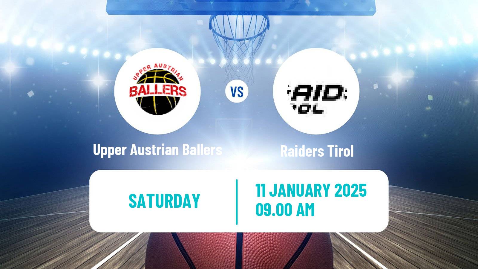 Basketball Austrian Zweite Liga Basketball Upper Austrian Ballers - Raiders Tirol