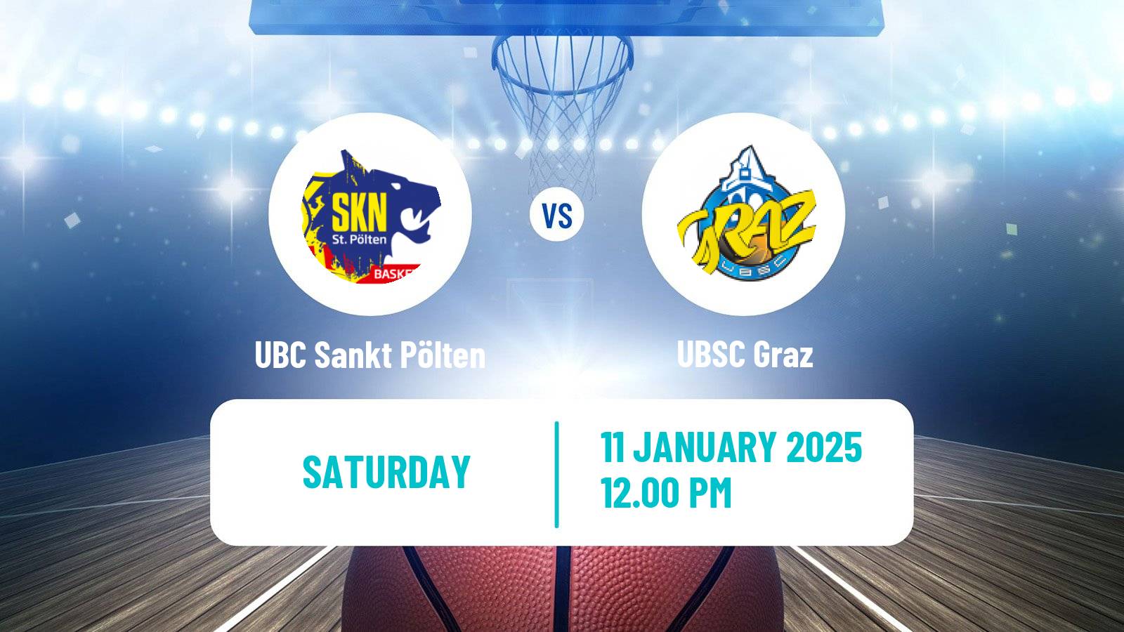 Basketball Austrian Superliga Basketball UBC Sankt Pölten - UBSC Graz