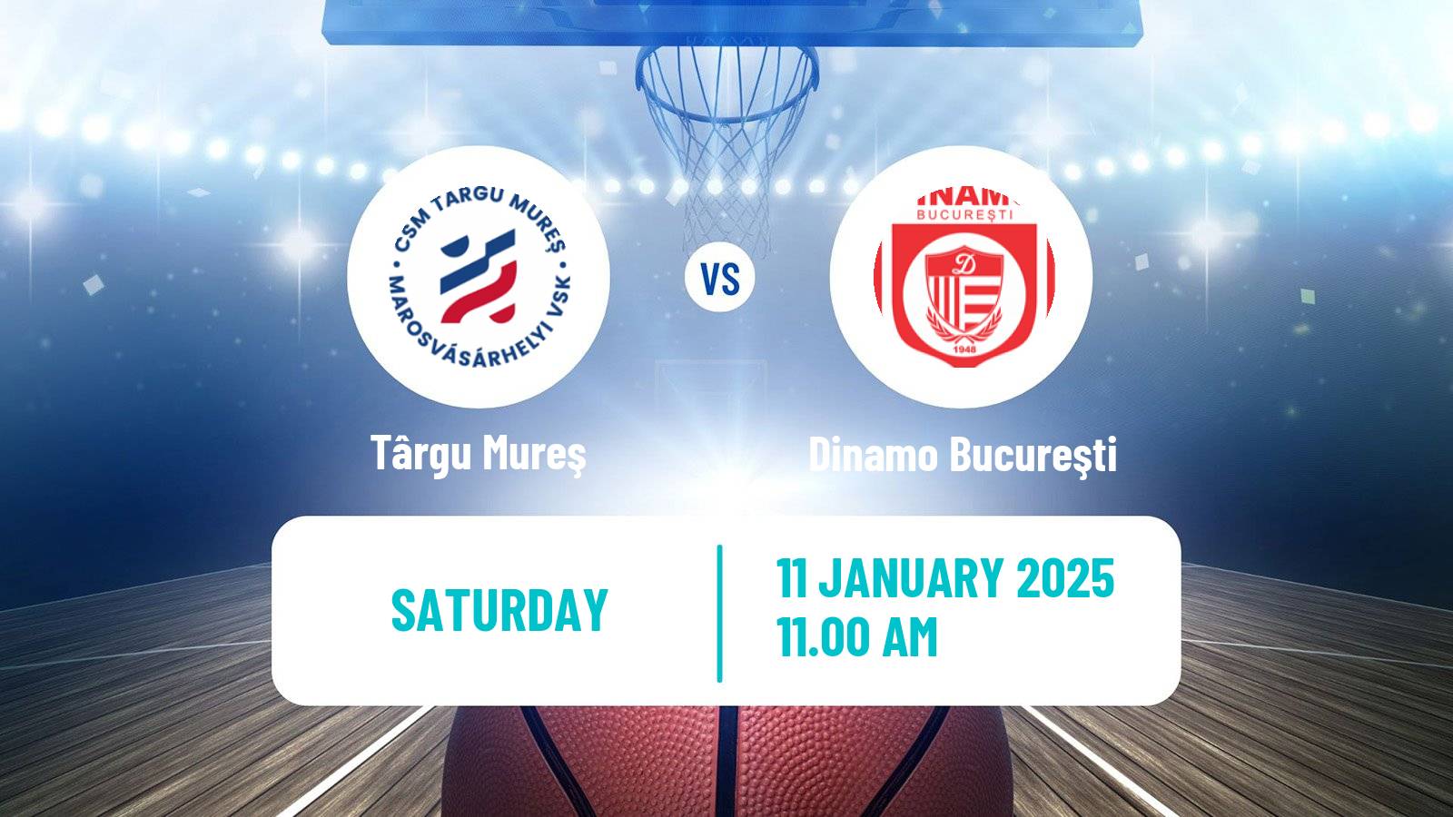 Basketball Romanian Divizia A Basketball Târgu Mureş - Dinamo Bucureşti