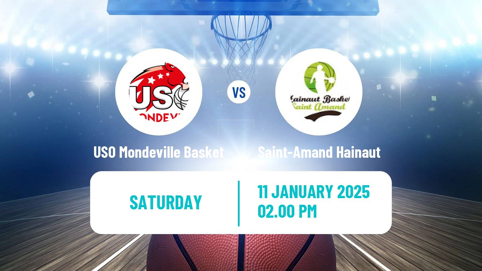 Basketball French Ligue 2 Basketball Women USO Mondeville Basket - Saint-Amand Hainaut